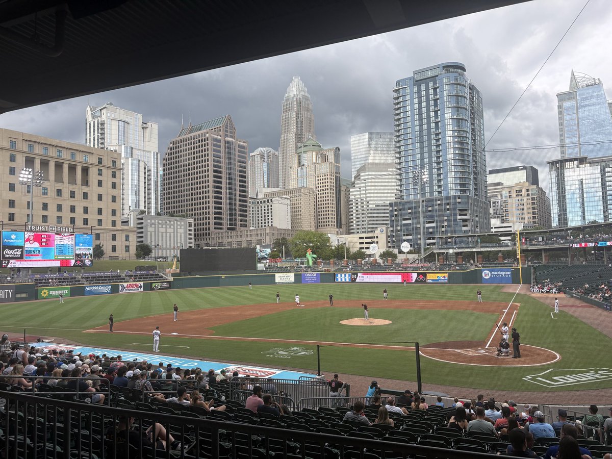 wiganeplchamps's tweet photo. Park #36 on the @MiLB ball park tour takes us to Charlotte, North Carolina where the @KnightsBaseball are set to take on the @RocRedWings at Truist Field. 
#QuestFor120 @bensbiz @Count2Baseball @QuillTipDesign @puk32ellers @jj9892454 @baseballmapper @EPro04 https://t.co/HwZg4QrZzC