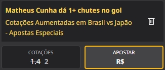 SureBetBrasil's tweet photo. Confiam no Matheus Cunha?

Betfair tem aumentada para +0.5 chute ao gol dele contra o Japão na ODD 2.00!

Limite R$ 50. (Só me deram 25 de limite, então deve mudar de conta pra conta)

Link: https://t.co/KhT1NWoDwU https://t.co/Sek2FgBQBV
