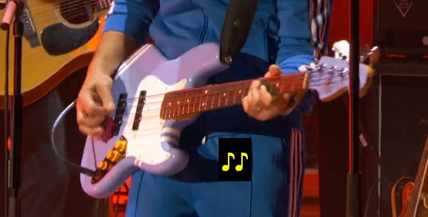 OkAWOT_Q's tweet photo. Looking back at the 25th anniversary concert of South Park, I'll show you the coolest Matt Stone's Towelie bass guitar! 💙🎶 https://t.co/yr8pQTXtkU