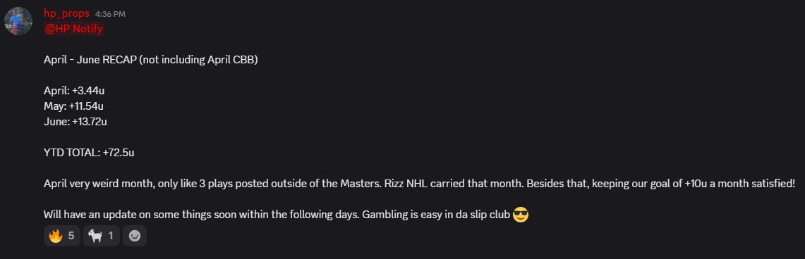 HP_DFS's tweet photo. Been incredibly quiet on here since CBB ended, but been grinding out in https://t.co/EYtHePtlte!

PGA season in full swing, CFB almost here and futures being posted, there quite literally is no better time to join than now before prices increase for the CFB szn!!!

Tons of surprises coming soon, excited to get things going!