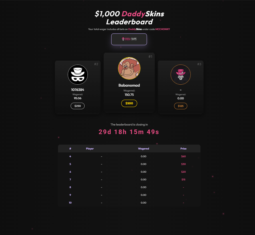 McChonkyOnKick's tweet photo. another month another McChonky
🎁$50 GW COLLAB🎁with @DaddyskinsCSGO! 
to win this giveaway all you need to do is:
-follow me and @DaddyskinsCSGO 
-♥️and♻️ this tweet
-ends in 7d!
GL https://t.co/DP2DhkEvkm