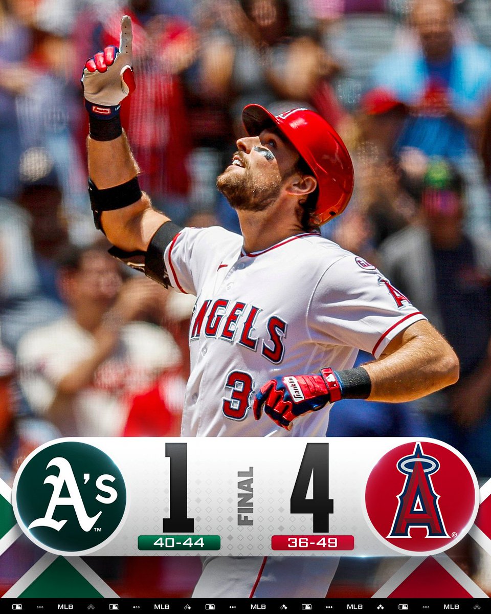MLB's tweet photo. An early grand slam from Josh Lowe leads to an @Angels win! https://t.co/44nK7AGJjC