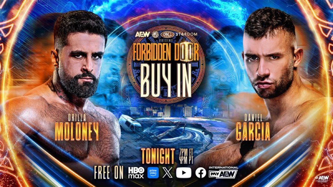 WrestlePurists's tweet photo. 🚨 JUST ANNOUNCED 

Drilla Moloney vs. Daniel Garcia is set for the Forbidden Door Buy In!

#ForbiddenDoor https://t.co/Ncb7VfqZz5