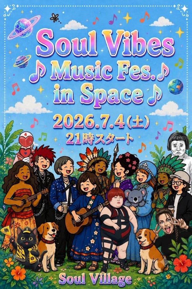 ishindenshin99's tweet photo. 【ひとりひとりが主役👑✨】
日本から世界へsoul  vibes🌈で
光柱を立てるぞ✨✨
✴︎弾き語り/アカペラ
✴︎suno楽曲
✴︎オリジナル写真/ポスター

唯一無二なオリジナルの魂を輝かせてこの星を愛と勇氣とユーモアで結ぶぞい🌈
💬リプ欄で2026.7.4（土）のエントリー募集中✨前日〆切
🎙️スピーカー/リスナー/アリーナ
アツイ魂の共鳴待ってる
【わっしょい✨🤜❤️‍🔥🤛✨】