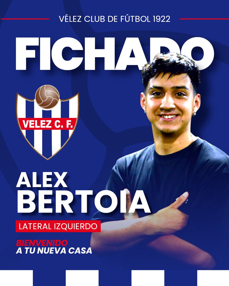 vcf_1922's tweet photo. 💙🤍 Álex Bertoia, lateral izquierdo argentino de 24 años, ya forma parte del Vélez C.F. 1922.

¡Bienvenido!

#VamosVélez https://t.co/hAGAxDOq7U
