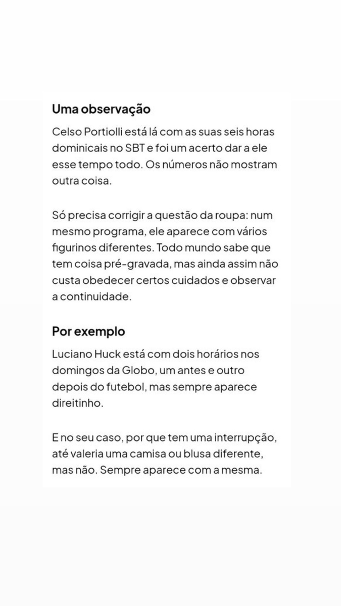 mailsons's tweet photo. @bastidoresdm Em Dezembro de 2024, Flavio Ricco reclamou justamente de algo qe ele não fazia, ainda zombou falando qe era besteira e agora faz... https://t.co/HXrGYZqu6n