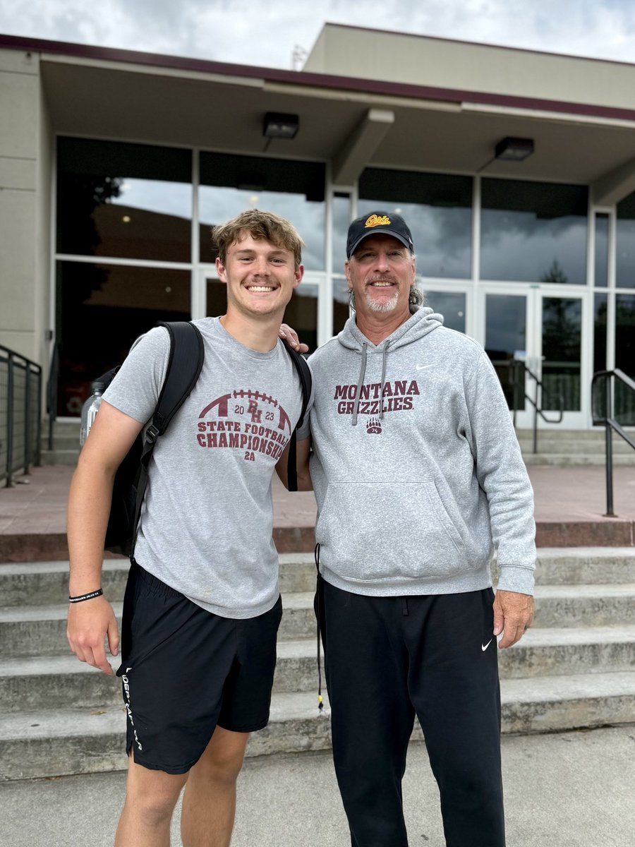 BridgerDoke's tweet photo. Had a great time in Missoula yesterday at the @MontanaGrizFB camp! Got a lot of good work in, and learned a lot from the coaches. Special thanks to Coach @PhenicieRo53154 for the invite and facilities tour! 

@Coachbk_griz @KeatonJ_3 @CoachPease @CoachWesNurse 
@Jkm_44 @JaylenJohnson92