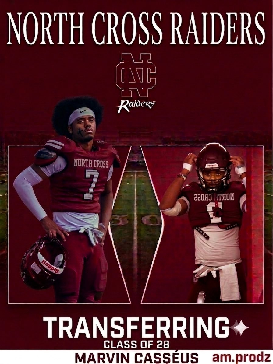 CasseusMarvin's tweet photo. Happy to announce for the next 2 years I am transferring to North Cross School in Roanoke, Virginia to pursue my academic and football career. First of all I want to thank God, my family, @ECWagnac , @coachjamielNC , and coaches for this opportunity.
@UNCHARTEDT2023 @TheCoachKB https://t.co/LXfqv8R9oF