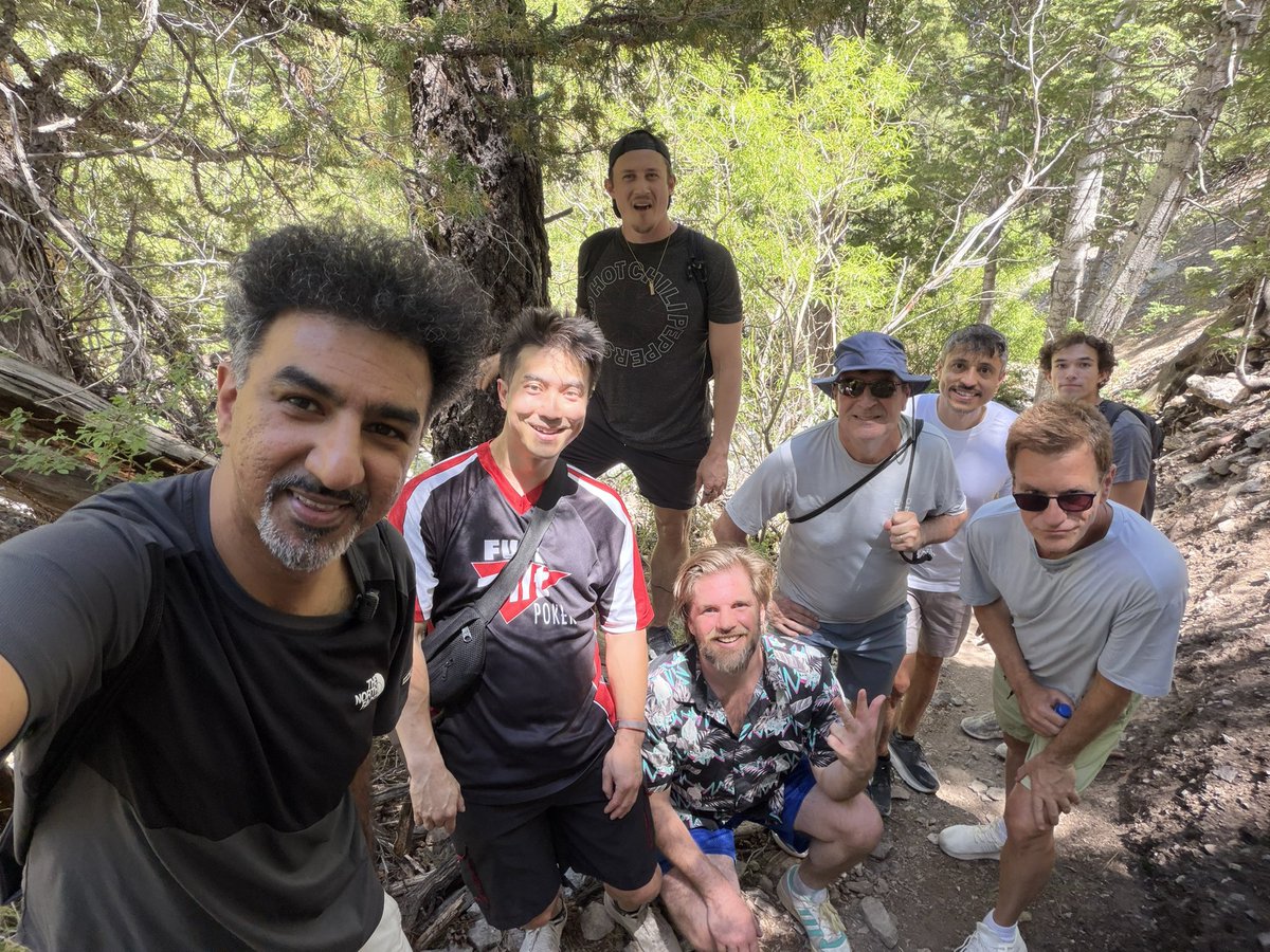 FarazJaka's tweet photo. One of my favorite @WSOP resets is escaping to Mt. Charleston. 

We’ve done two hikes over the last couple weeks with @jakacoaching members. Great convos, fresh air, and a much-needed break from the grind. 

Highly recommend it if you’re in Vegas. https://t.co/QZ9RN8ah5n