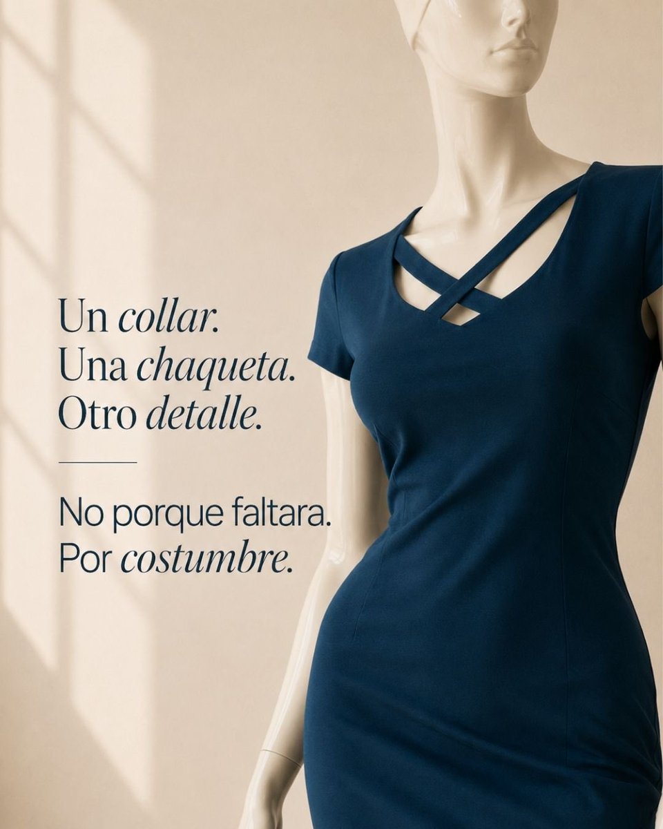 TIENDAANAV's tweet photo. Ya estabas lista. Pero no lo creíste.
Un collar, una chaqueta, otro detalle. Simple costumbre.

Un detalle. Suficiente.

Entra y míralo. Si no te queda, no te cuesta. Pero si te queda… te cambia.

#AnaVTienda #ModaConAlma https://t.co/GnzuQbCmzt