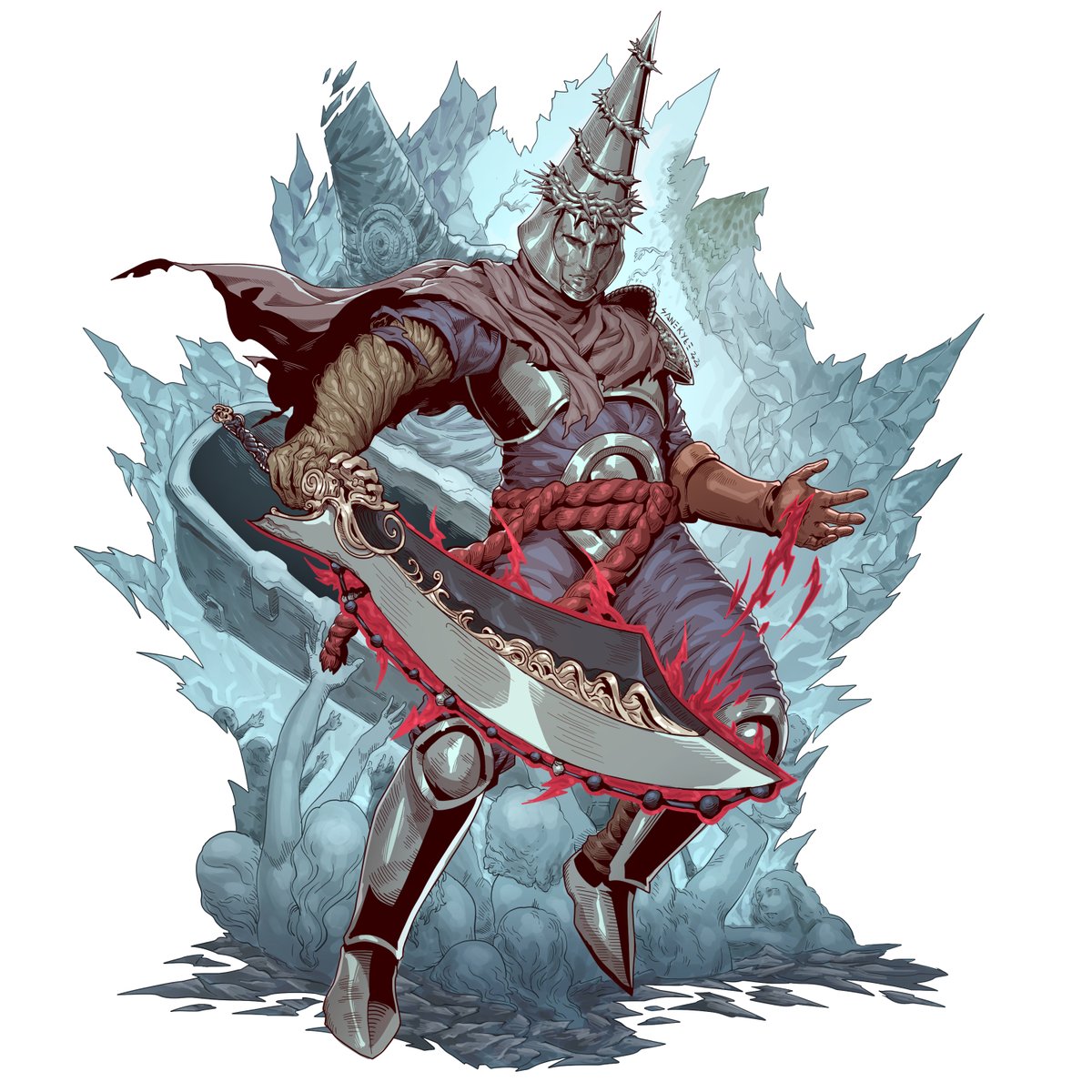 sane_kyle's tweet photo. QRT the character vs how you drew the character
Blasphemous FTW always https://t.co/mbCLxu6Z9m