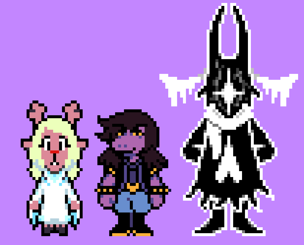 1993Bros's tweet photo. Arbitrarily decided right now: Ralsei isn't normally petrified. Bro got titan'd. #deltarune #deltaruneau https://t.co/LcymiGi55S