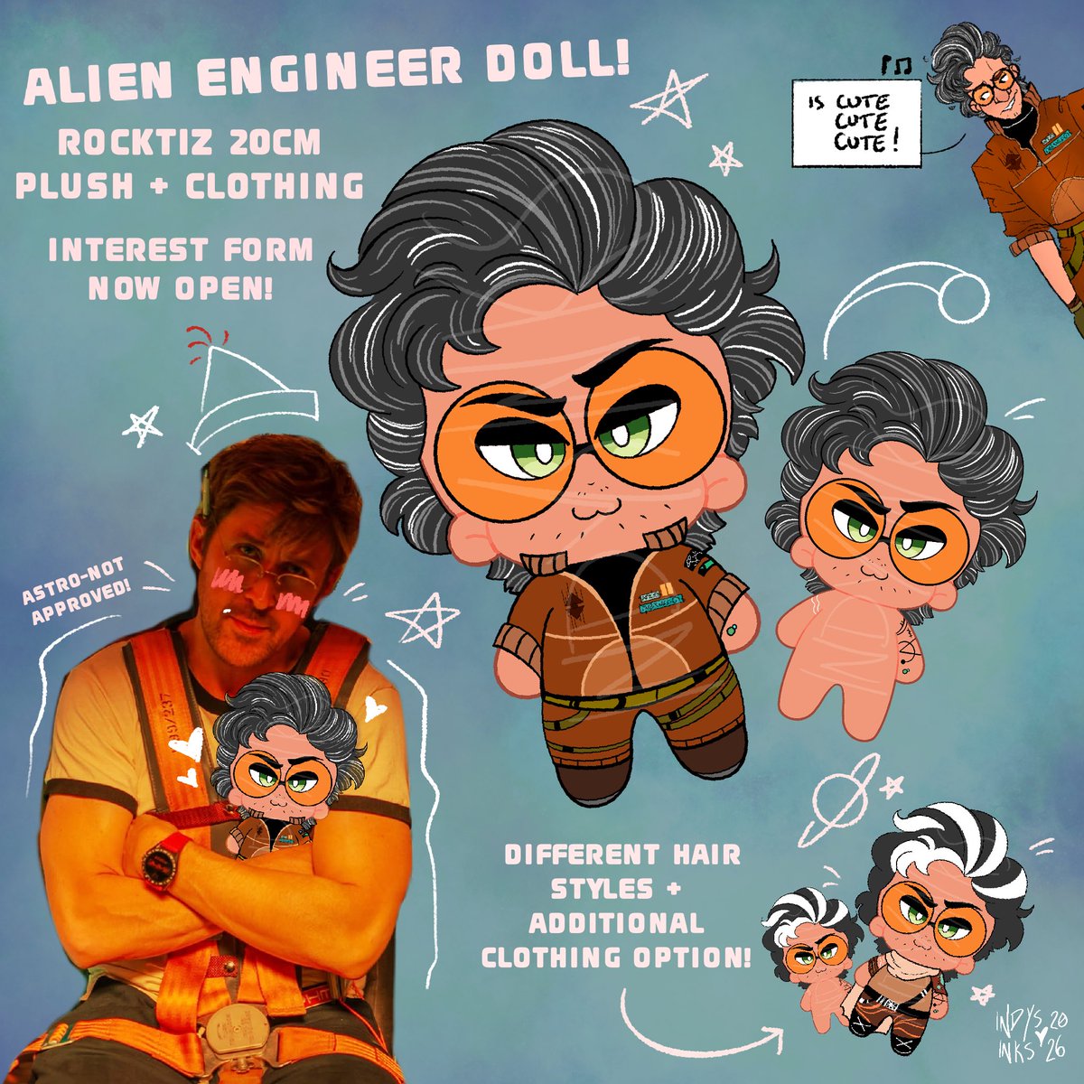 indysinks's tweet photo. HEY YOU! won’t you help a poor, lonely, stranded alien engineer who has been stuck in space for nearly 50 years? he’s amaze amaze amaze, could come with two outfits, and wants to go home to YOU! INTEREST FORM IN REPLY! OPEN FOR ONE WEEK! ⤵️ #phm #rocktiz https://t.co/oGxN5G2pif