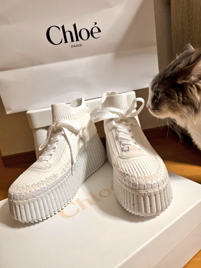 wish_bone250's tweet photo. お久しぶりChloe🌼

めちゃくちゃ可愛くて、めちゃくちゃスタイル良くなる厚底スニーカー♡

早くお出かけしたい！！！ https://t.co/lwW8TRtP3S
