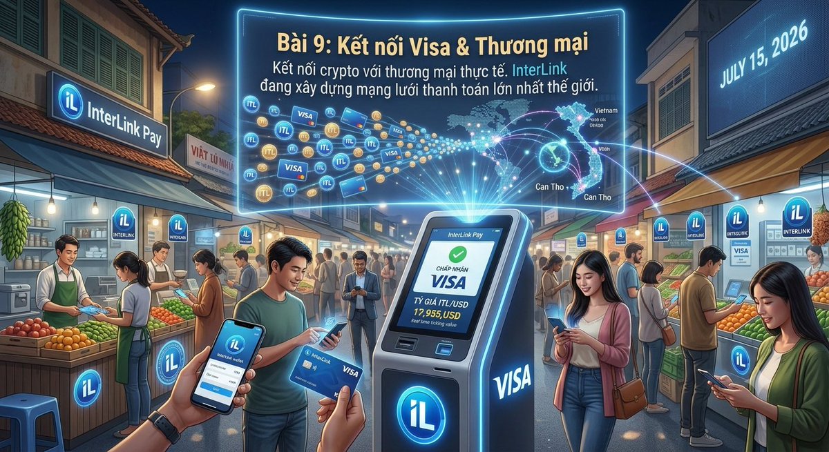 CoBenBa's tweet photo. Kết nối Visa &amp; Thương mại

​Kết nối crypto với thương mại thực tế. InterLink đang xây dựng mạng lưới thanh toán lớn nhất thế giới.

#ITL #ITLG #InterLink https://t.co/MqbnM4Chpa