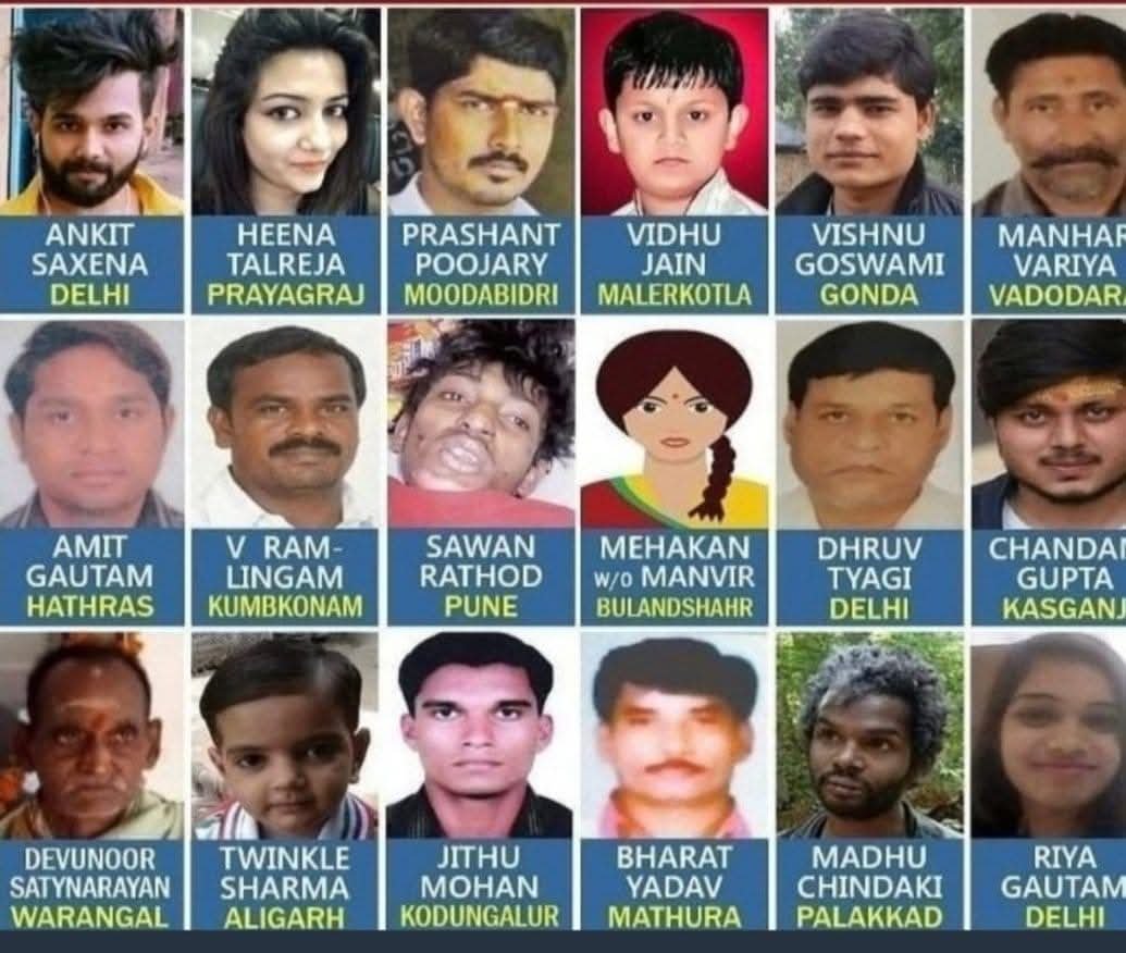 BS_Prasad's tweet photo. No Religion killed Kamlesh Tiwari

No Religion killed Rinku Sharma

No Religion killed Rupesh Pandey

No Religion killed Kishan Bharwad

No Religion killed Godhra Train Victims

No Religion killed Ratan Lal

No Religion killed Ankit Sharma

No Religion killed Vikas & Bharat Yadav

No Religion killed Vishnu Goswami 

No Religion killed Dhruv Tyagi

No Religion killed Ramalingam 

No Religion killed Subodh Singh

No Religion killed Ankit Saxena

No Religion killed Amit Gautam

No Religion killed Pankaj Narang

No Religion killed Prashant Poojari

No Religion killed Nikita Tomar

No Religion killed Kanhaiya Lal

No Religion killed millions for hundreds of years in Bharat and worldover.

No Religion killed them 👇🏽 

Tomorrow when they come for you and your family they will continue to say No Religion Killed _______

Why?

Terrorism Has No Religion and Hindus Lives Doesn't Matter.

Only way to stop this is Make Hindu Lives Matter by defending Dharma...