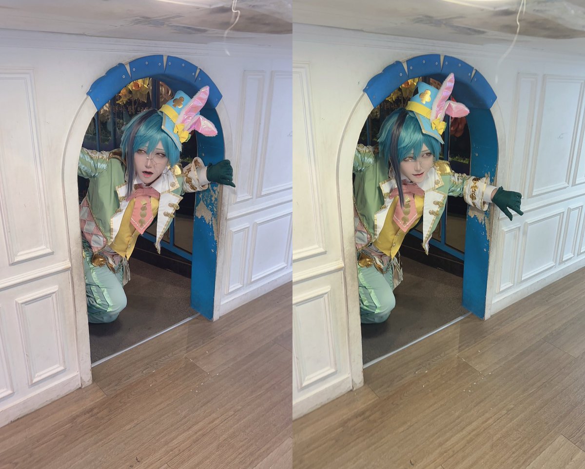 Rokuya_enna1105's tweet photo. ⚠️Cosplay
twst  
        🐰🦈
.
.
   「小エビちゃん、
                どこに隠れてんのぅ？」
.
.
📸후기님(@boka_9999 
#焔凪龍_cos https://t.co/YgsvCl6KxH