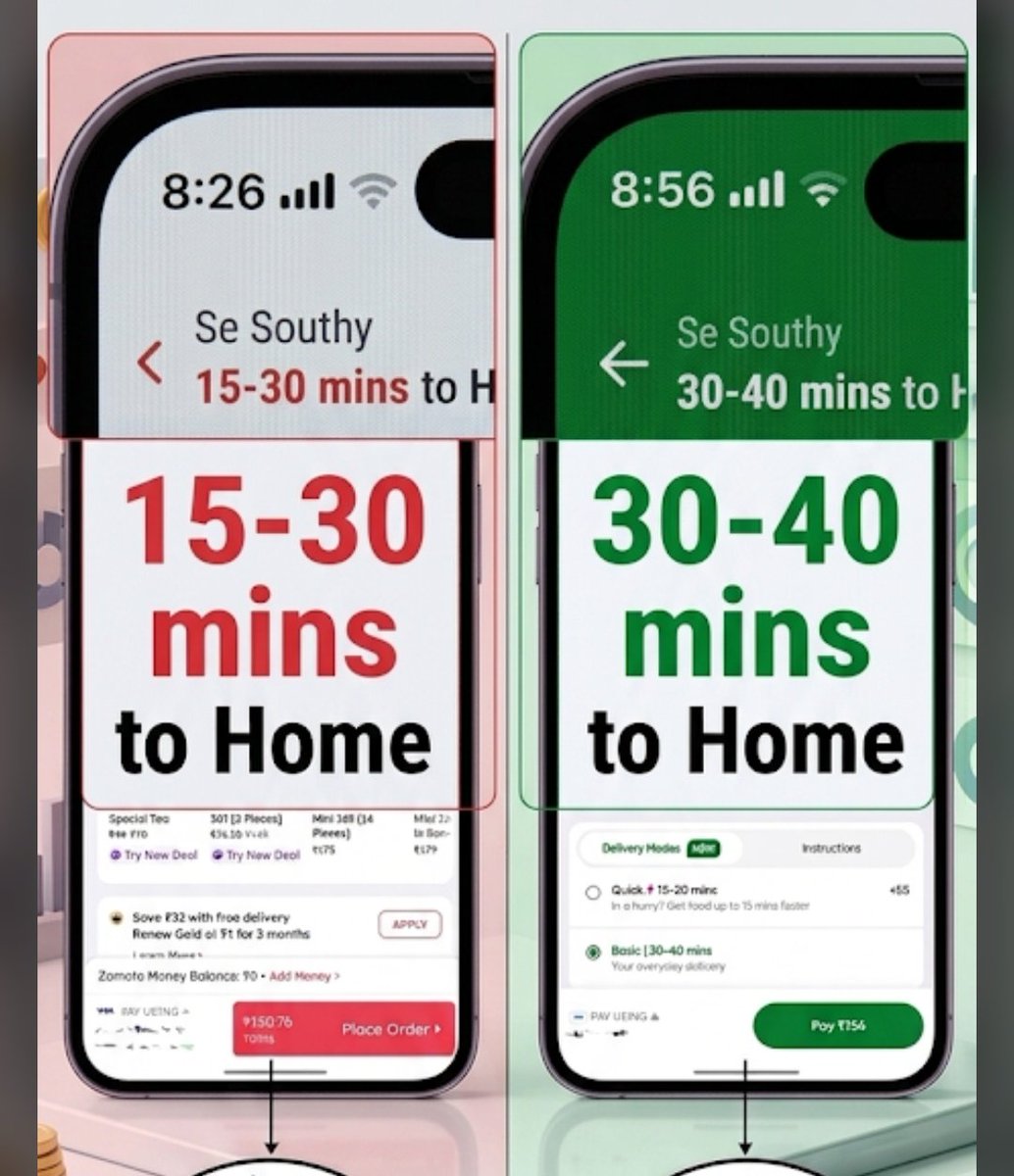 friendsamin's tweet photo. Not only is @zomato cheaper than @Swiggy #Toing, but they’re beating them on delivery time too. Swiggy, what exactly are you claiming to be better at? 🕒💸 https://t.co/qpdVefzHUL