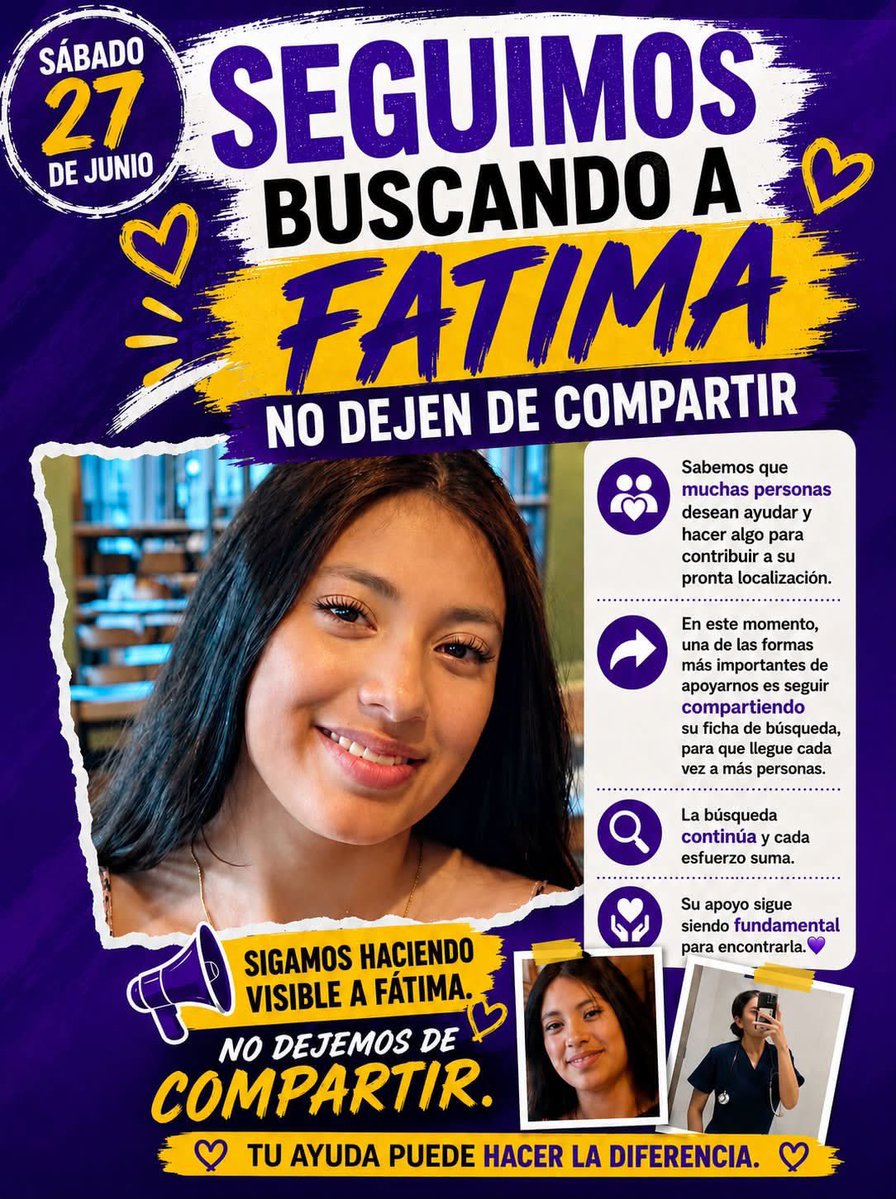 GabbsEvns's tweet photo. RT por favor!! 🙏🏻🙏🏻🙏🏻

Ayúdenme a hacer ruido ya que la
@FiscaliaCDMX no presenta avances de la investigación.
Es obligación de la fiscalía actuar de manera clara e inmediata, la vida de Fátima está en peligro. https://t.co/oB8DnxDqp8