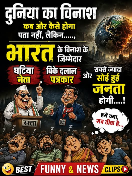ManuRaw79415211's tweet photo. Credit: Best Funny &amp; News clips 

#jago #JagoIndiaJago #jagobharat #BiasedMedia #Corruption #awareness https://t.co/vQjPPc0cQD