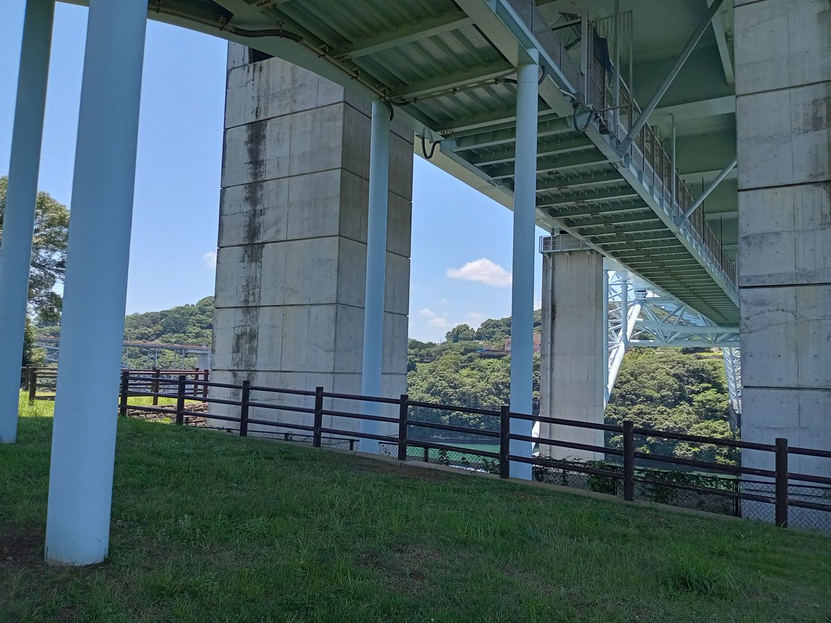 rystyamanaka's tweet photo. #長崎県西海市
第二西海橋の下から
大村湾は今
潮が引いています。🌙
渦を巻きながら
川のように流れています。🌊
ちょっと休憩して帰りました。 https://t.co/bH32XQt27O