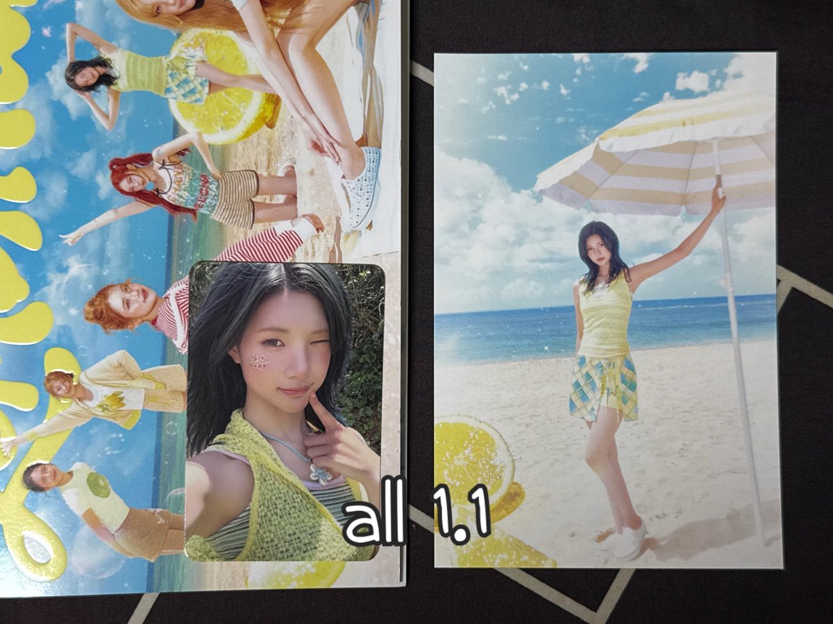 twinkleviolet's tweet photo. 하츠투하츠 레몬탱 앨범 포카

Lemon Beach ver.
주은 포카 + 엽서 + 개봉 앨범 1.1

hearts2hearts poca pob sell wts juun album photocard lemon tang photobook 미공포 특전 하투하 지우 유하 스텔라 에이나 이안 포토카드 판매 양도 랜덤 영통 대면 팬싸 앨범 럭드 포토북 앨포 https://t.co/dQ2cIgUrC6