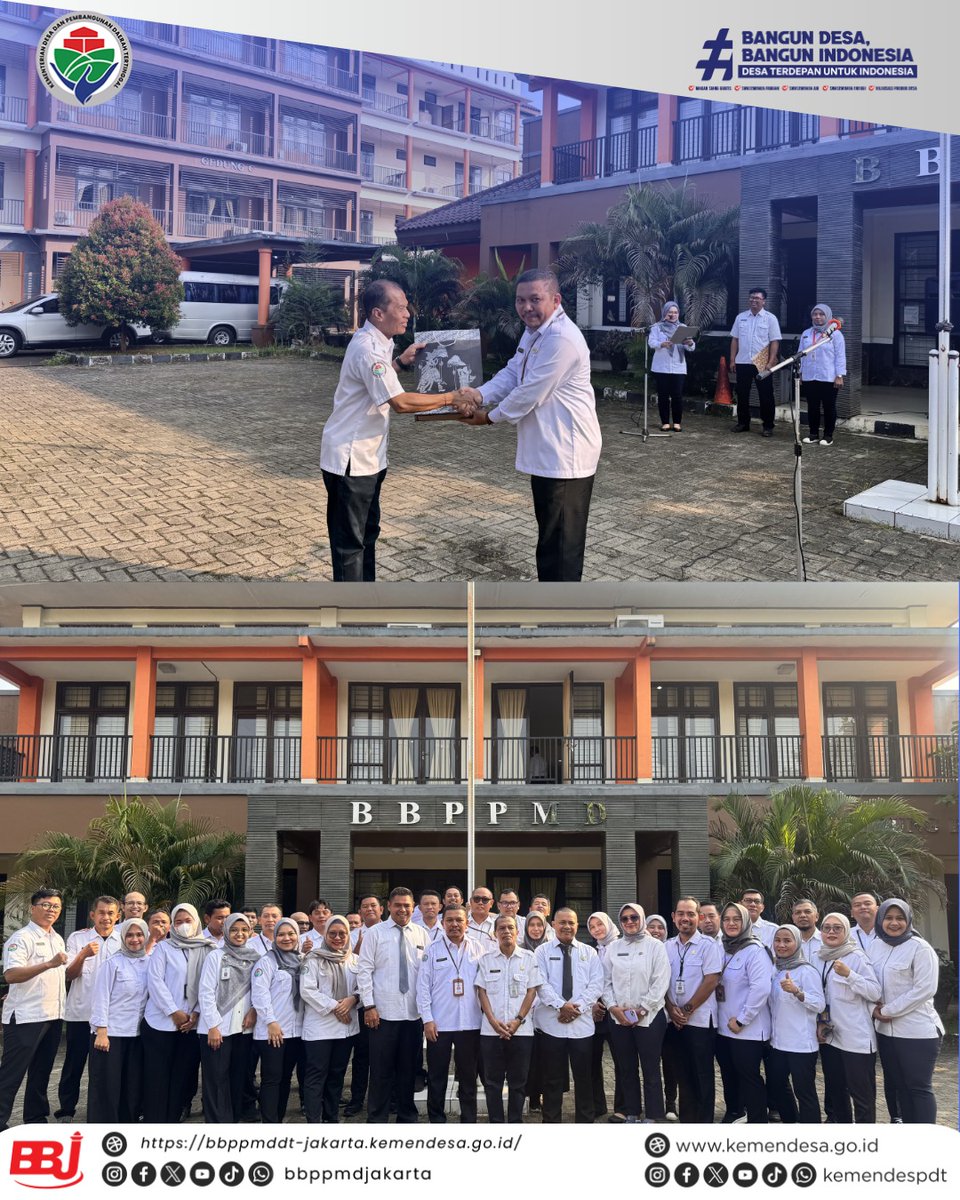 bbppmd_jakarta's tweet photo. Hallo #SobatDesa 👋

Mengawali pekan, BBPPMDDT Jakarta melaksanakan Apel Pagi yang dipimpin oleh Kepala Balai Besar Jakarta.

Dalam amanatnya, beliau menekankan pentingnya menjaga kebersihan, ketertiban, dan keamanan lingkungan kerja https://t.co/6yrYoISQ3B