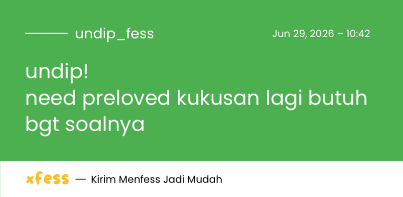 UNDIP MENFESS tweet media