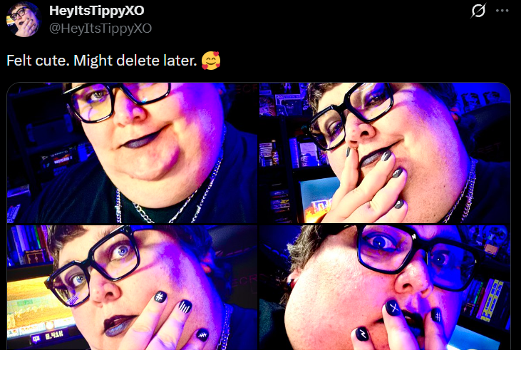 Axecept's tweet photo. Dude I was just as surprised as you when I found out he transitioned.

TBH I didn't pay attention to him for years and would occasionally check in to see him say some dumb fucking shit, or just acting like a constantly online retard, only to find this looking back at me.

Like what happened?