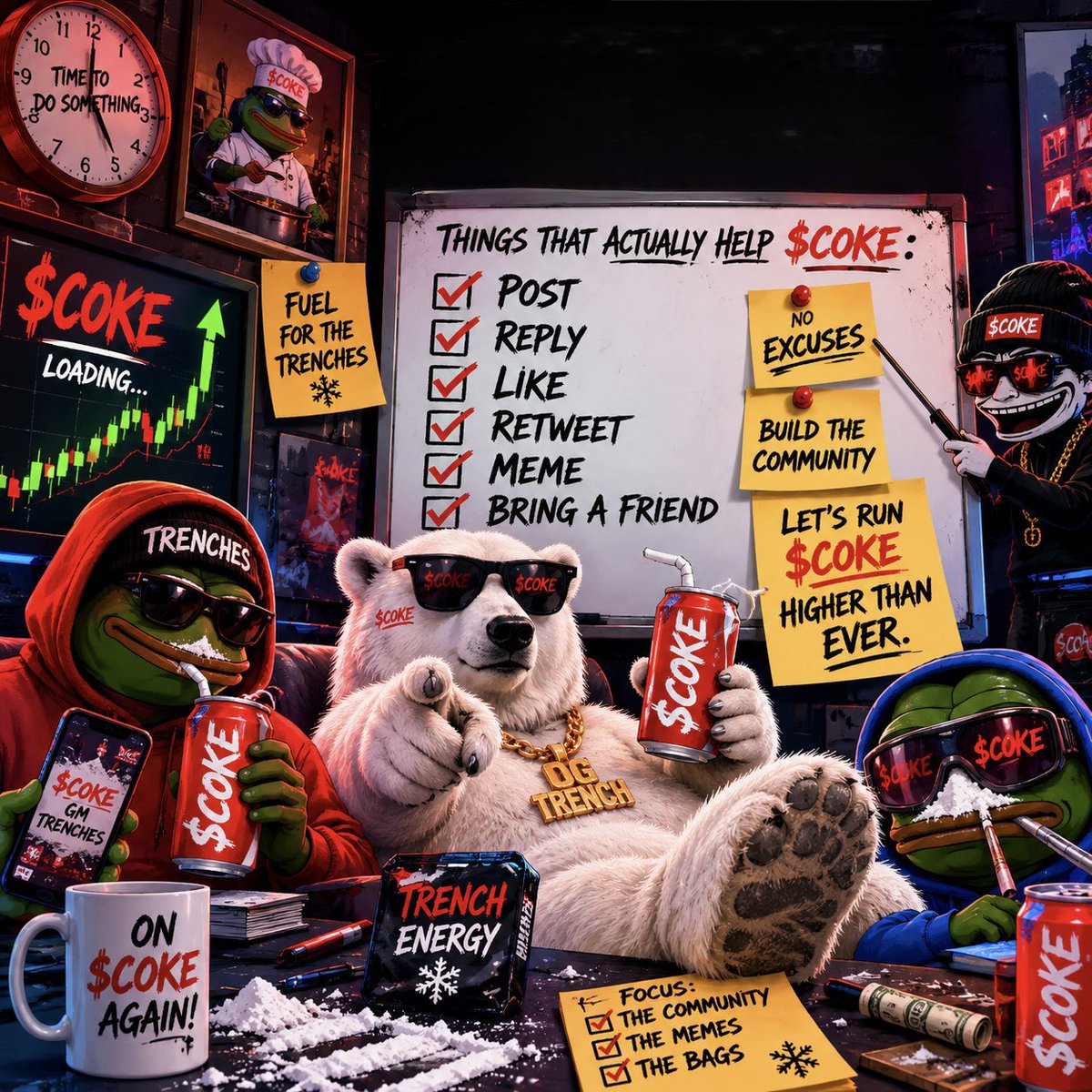 OnCokeAgain's tweet photo. All it takes is one play

Lock in! 🔒

On $Coke Again 🥤❄️😎

Fuel for the Trenches! ⛽️🚀🤗 https://t.co/e3ImSB2ezz