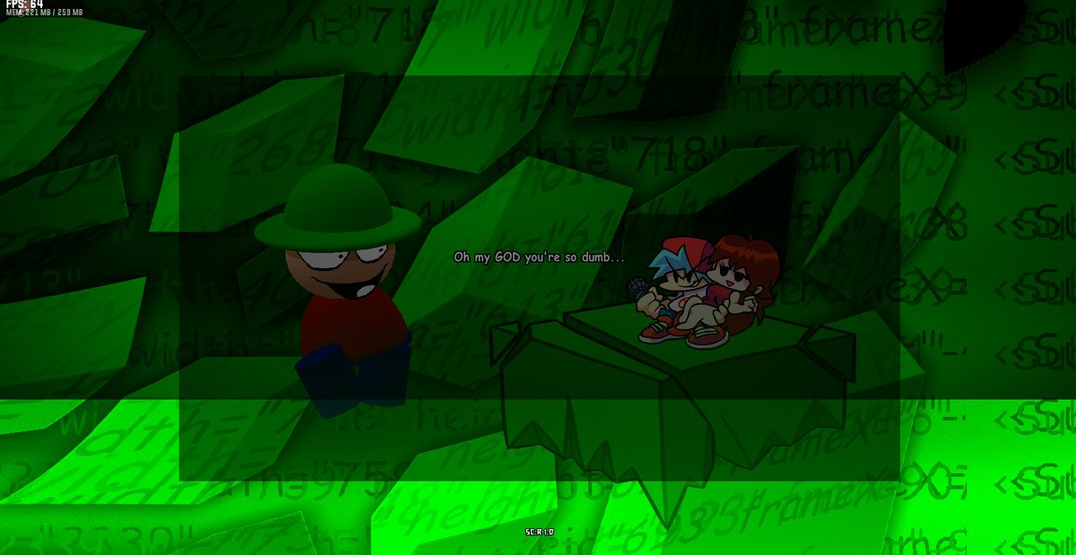 chazzachhaha's tweet photo. @FNF_VBSC fix your fucking mod, after malice ended my game crashed or kicked me out of nowhere, and when i reopened it the camera was stuck zoomed all the way out and i couldnt fix it, i was basically softlocked, what the fuck am i supposed to do when it breaks like that. https://t.co/BjQVRoSRoX