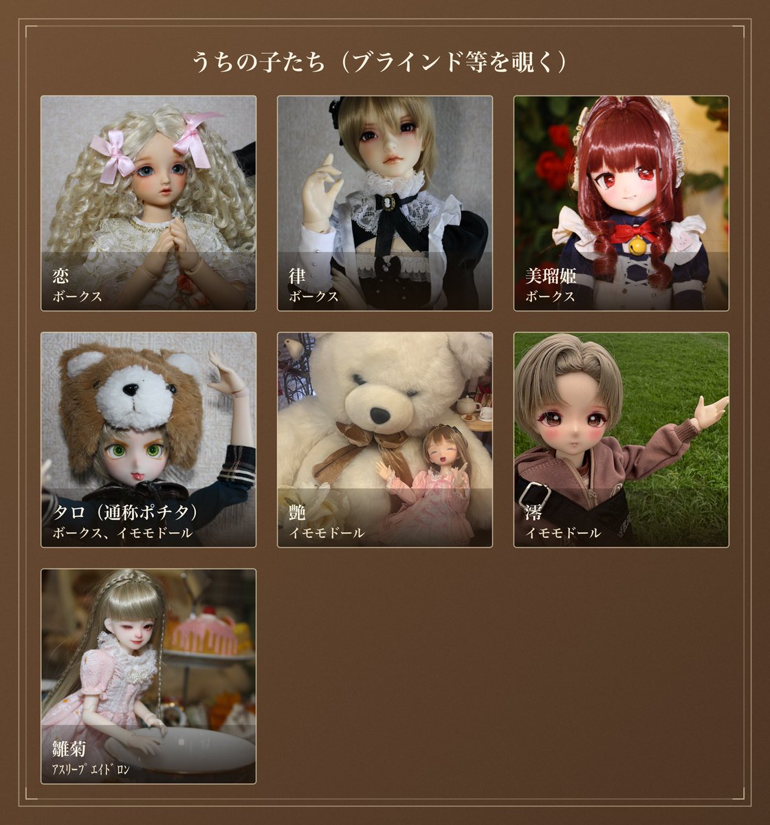 める様♡専用追加オーダーページ♪ ドール紹介メーカー