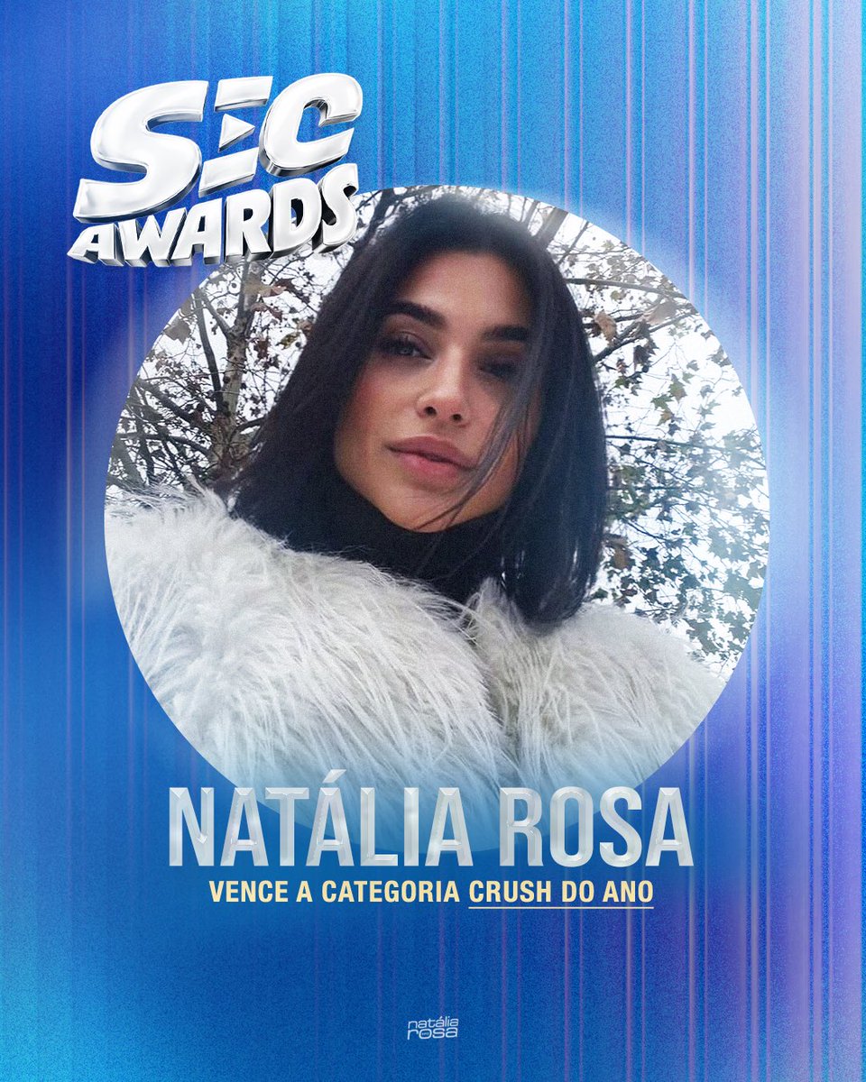 nataliarosainfo's tweet photo. É DELA! Natália Rosa vence a categoria ‘Crush do Ano’ no SEC Awards 2026. 🩵🏆 https://t.co/Sez6IK8Y40