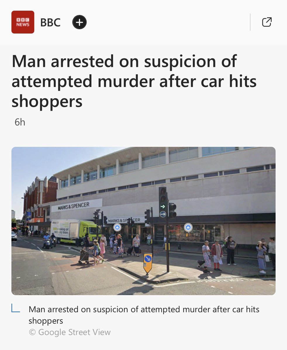 libsoftiktok's tweet photo. Somali Timir Ahmed Mohamed charged with attempted murder after ramming his car into a crowd in London, injuring 5 pedestrians

This is how the BBC covered it https://t.co/SZntXgE54s