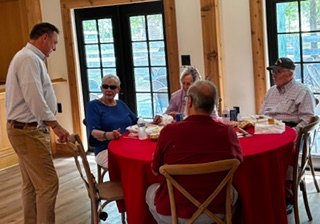 ChathamGOP's tweet photo. The Chatham County GOP had a great 250 event in Siler City celebrating the Declaration of Independence and 250 years of our great country. There were inspiring speakers and community organizations, a silent auction and delicious food. Everyone enjoyed the celebration. https://t.co/Pr01TvuHMn