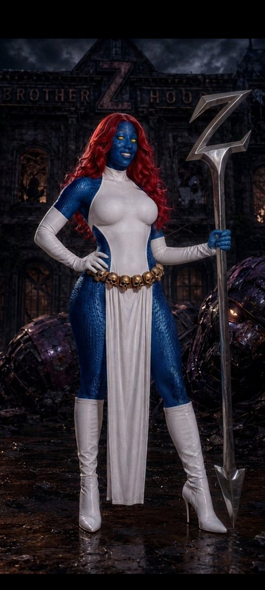 BBottomsworth's tweet photo. They asked for a superhero. I gave them a whole mutant problem.
#Mystique #XMenCosplay #BlackCosplay #MutantAndProud #VillainEra https://t.co/CalymniQDq