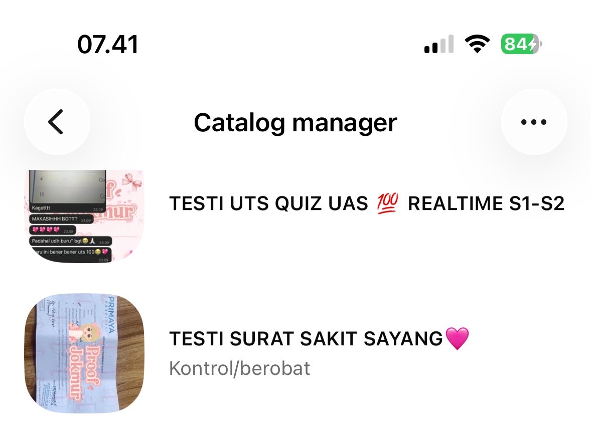 coqzzy's tweet photo. Kita orderan surat full terus dan selalu masuk ya cuma gapernah up testi karna x sensi😌 yang mau langsung aja ke  wa disini buat liat testi dikatalog Message 𝐽𝑜𝑘𝑚𝑢𝑟 ๋𐙚 on WhatsApp. https://t.co/uvIayG3utw
#bealanja #zonauang https://t.co/hfJmYA2SgA