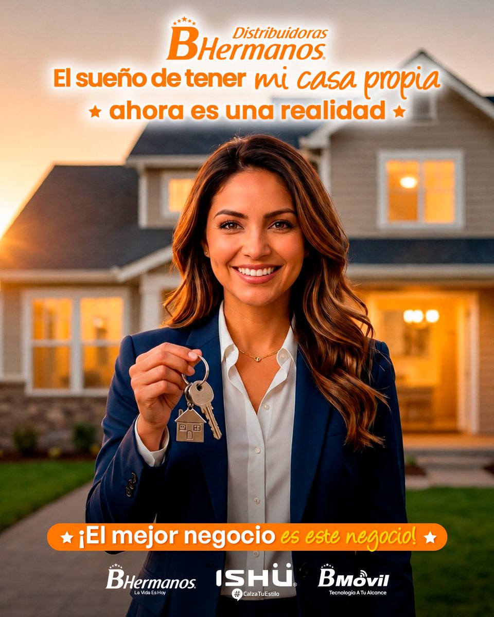 DistribuidoraBH's tweet photo. Hay metas que un día parecen lejanas… hasta que decides luchar por ellas. 🏡 ✨​

Hoy, ese sueño de tener un hogar propio ya no es solo una ilusión, sino una realidad construida con esfuerzo, constancia y grandes oportunidades. 🧡​

#DistribuidorasBHermanos #MujeresQueInspiran https://t.co/GS2OVoZFtM