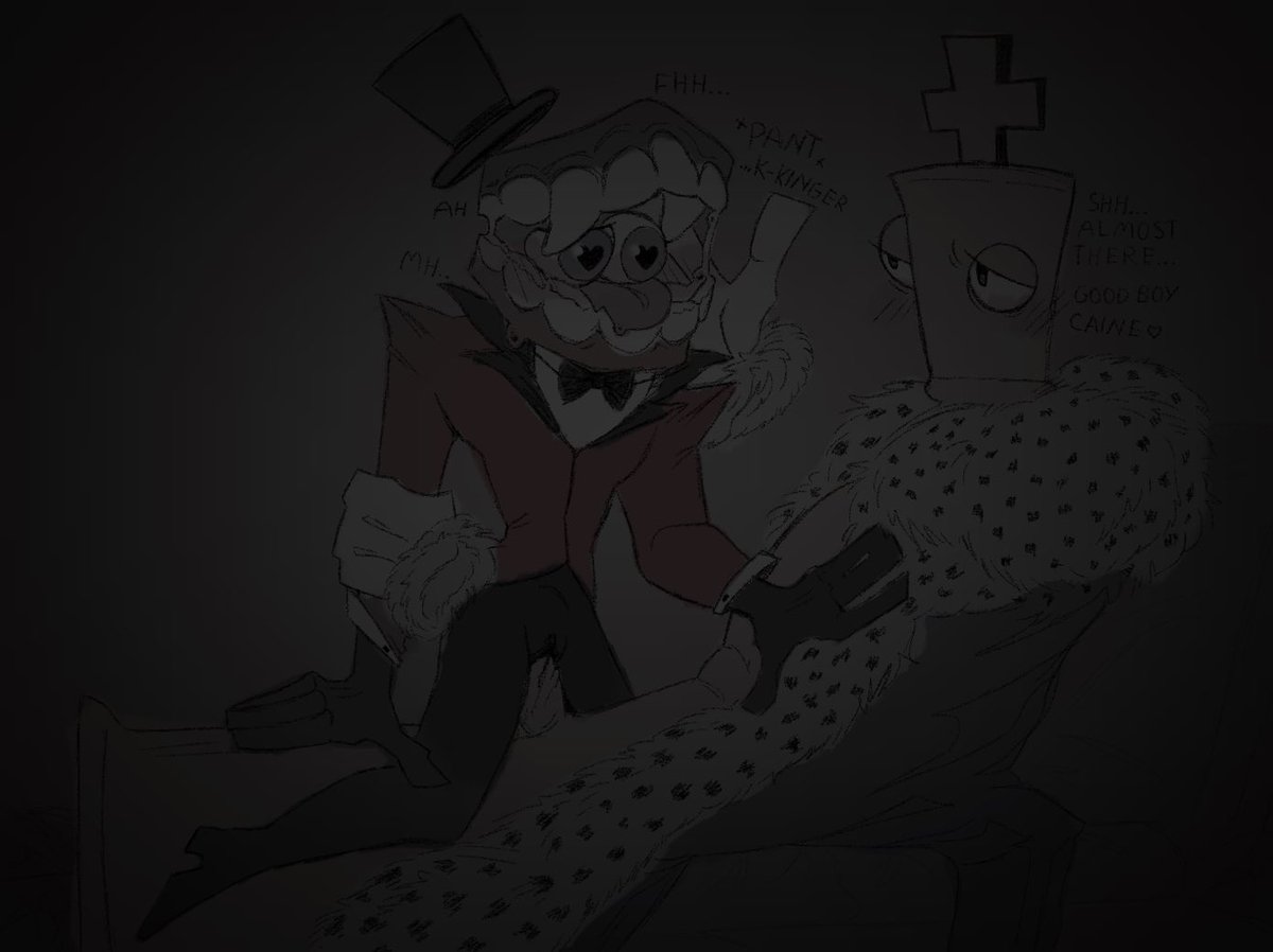 PigeonsInACan's tweet photo. I’m too far gone,,, wtv go my #royalteeth 
#tadc #theamazingidigitalcircus #genitalcircus #nsfw #caine #kinger https://t.co/rxhcXVBt2m