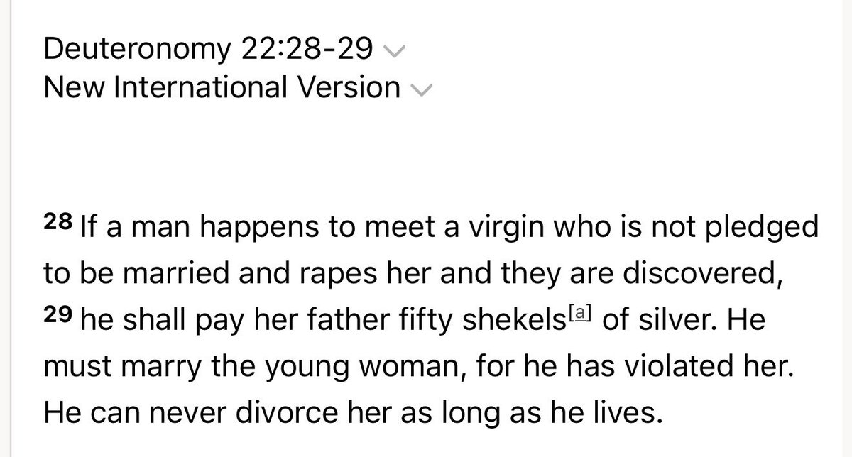 Sebanimetvmovie's tweet photo. @FLKnight72 @abierkhatib In Christianity a woman has to marry her rapist… https://t.co/CLbX0RpdzI