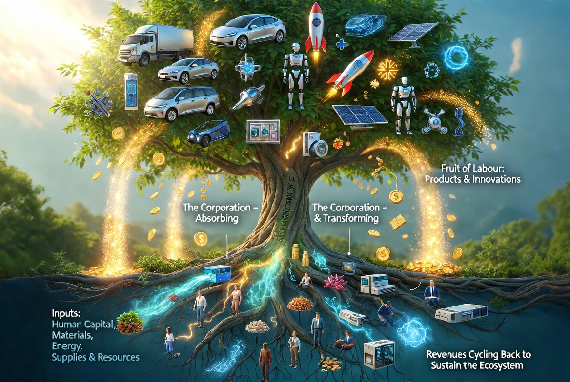 2bittesla's tweet photo. Billionaires are scared of socialism because it killed off a hundred million people in the last century.
A healthy and wealthy population creates more billionaires that in turn create healthier, wealthier financial ecosystems.
The more trees planted, the greater the harvest for all.

Elon created a financial ecosystem that did not exist prior to his efforts. This ecosystem feeds hundreds of thousands of people.