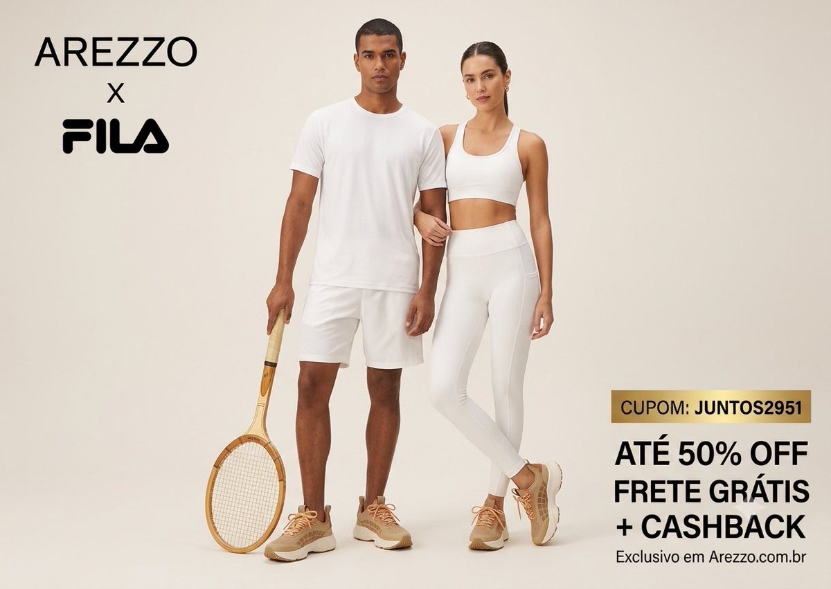 AlvesAlvesolive's tweet photo. Conforto texturizado e design de ponta. A collab Arezzo x Fila traz o Tênis Knit Multineutro para elevar o seu estilo esportivo! 👟🎾
Garanta o seu em https://t.co/jHriKpanxU com o cupom JUNTOS2951:
🔥 Até 50% OFF
🚚 Frete Grátis
💰 Cashback
Aproveite! #ArezzoXFila #CupomArezzo https://t.co/KVX6Mxxi3O
