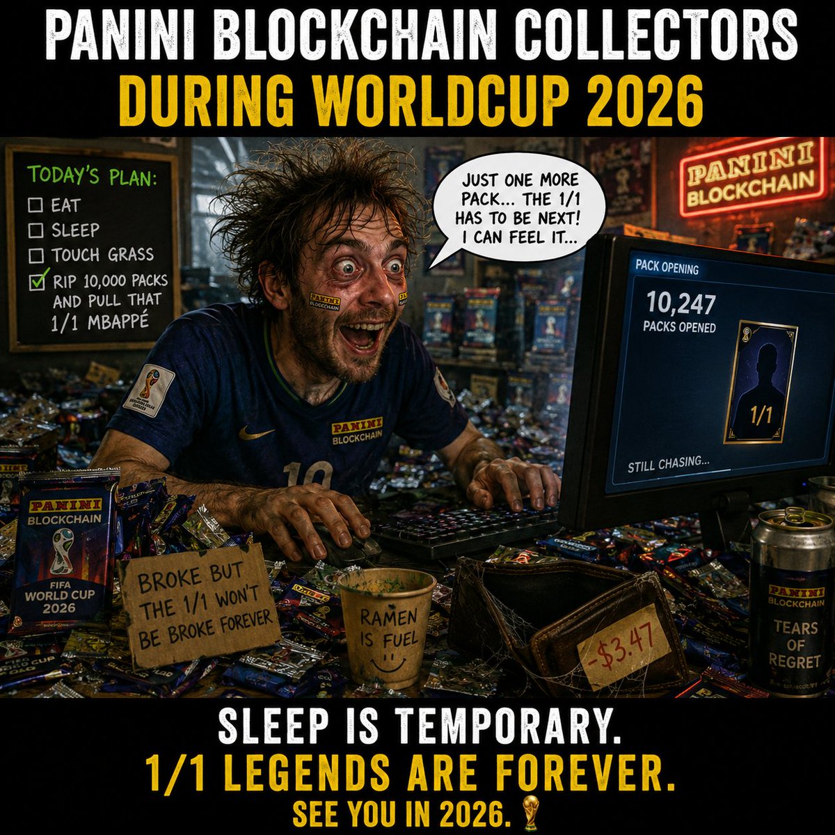 CasaBonitaCards's tweet photo. โฝ๏ธ๐ฅ #panini #blockchain #pbc #collect #worldcup #worldcup2026 #rippacks ๐ฅ๐ https://t.co/q86nnFo4yO