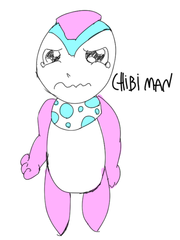 CrashIcarus's tweet photo. Seventh prompt was "Intense Noise"!

Rowan drew Chibi Man! A baby with the screaming powers of a Mandrake!
Pig-Serpent drew Pow Man! Attacking with comic book sounds and def. not copyright infringement.
I drew Static Man! A bona-fide Mega Man cryptid from an abandoned warehouse. https://t.co/psTEp5G8u2