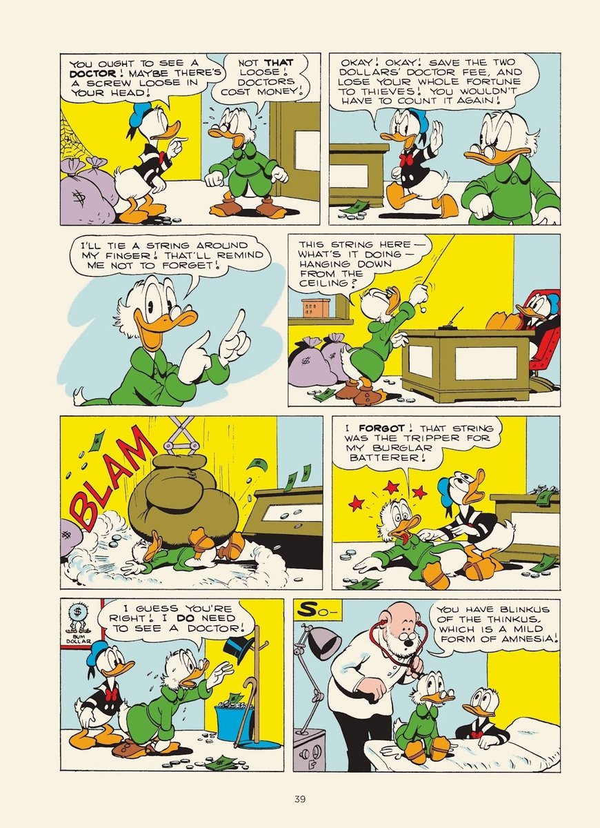 radiodormouse's tweet photo. 1/ Back to the Klondike (1953) isn't just the greatest Donald Duck story ever written, it's one of the greatest comic stories, period—and for decades, English readers couldn't read it as writer-artist Carl Barks intended. #ComicsHistory #CarlBarks #DisneyComics https://t.co/GX3bDkD14l