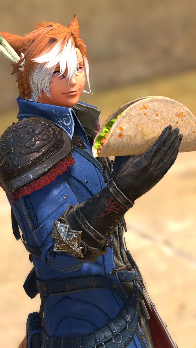 Mark_FFXIV's tweet photo. I got my taco! https://t.co/JluAeqb8D7