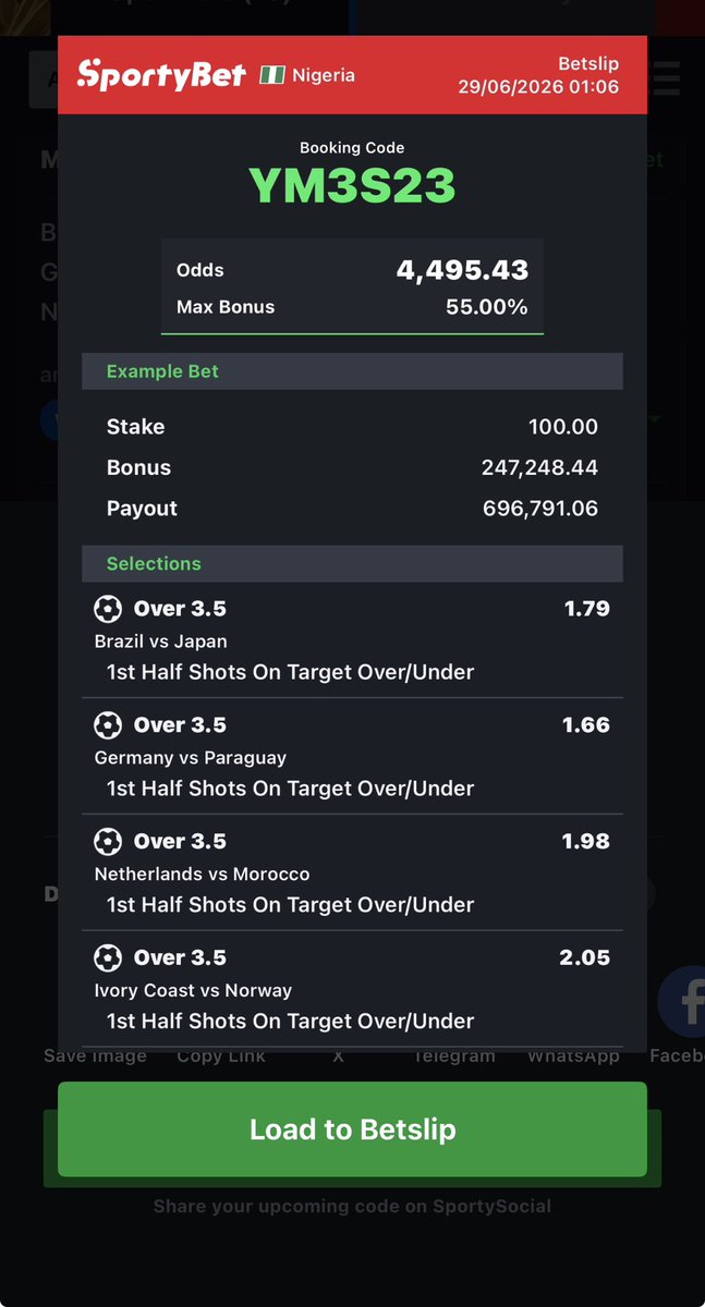 JuliusAsuq's tweet photo. YM3S23 
0ver 3.5
First half short on target 
Good luck https://t.co/Xbd7Z5AoTR