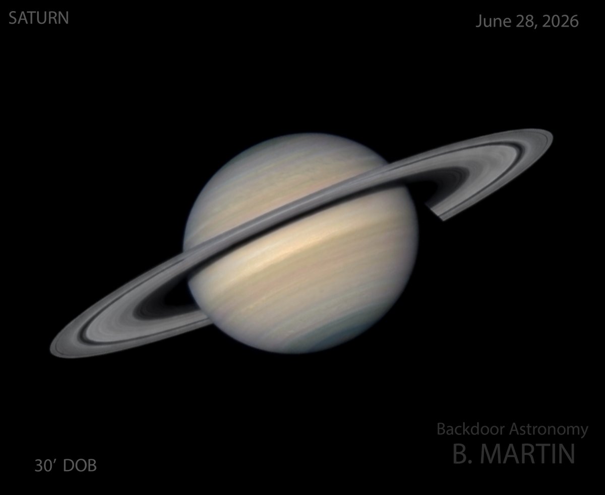 BackdoorAstro's tweet photo. Saturn through a MONSTER 30' scope under Excellent seeing conditions Summer 2026. https://t.co/pwYofzDmHX