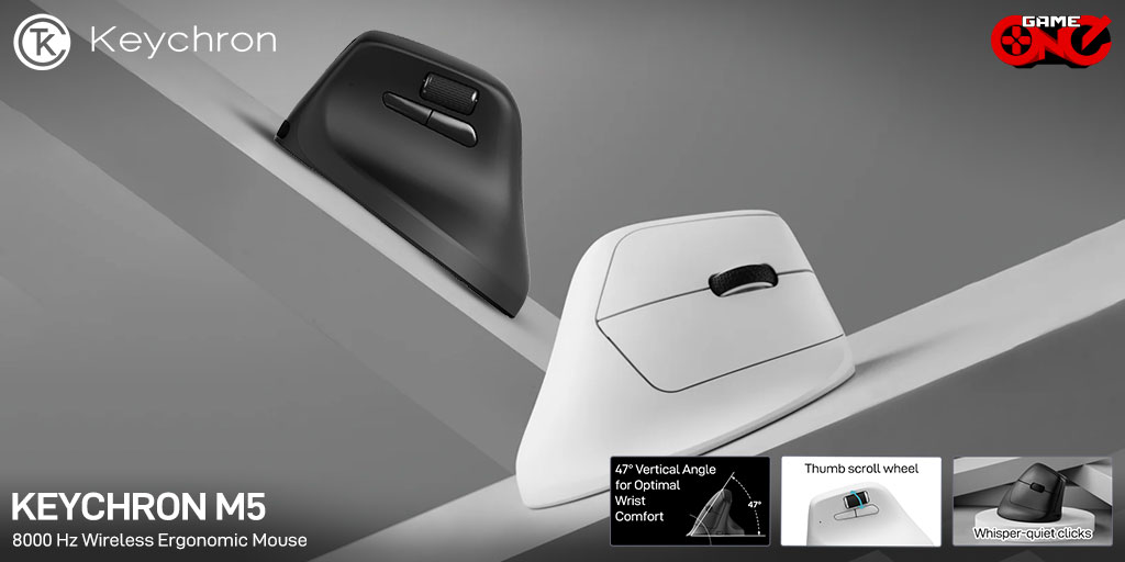 gameoneph's tweet photo. The Keychron M5 Wireless Ergonomic Mouse delivers all-day comfort, precise tracking, and seamless wireless connectivity for every task. Available in Black and White!
๐Shop Now: https://t.co/oMTXXUQSCY
#Keychron #KeychronM5 #ErgonomicMouse #GamingMouse #gameoneph https://t.co/izw59VQ5Rm