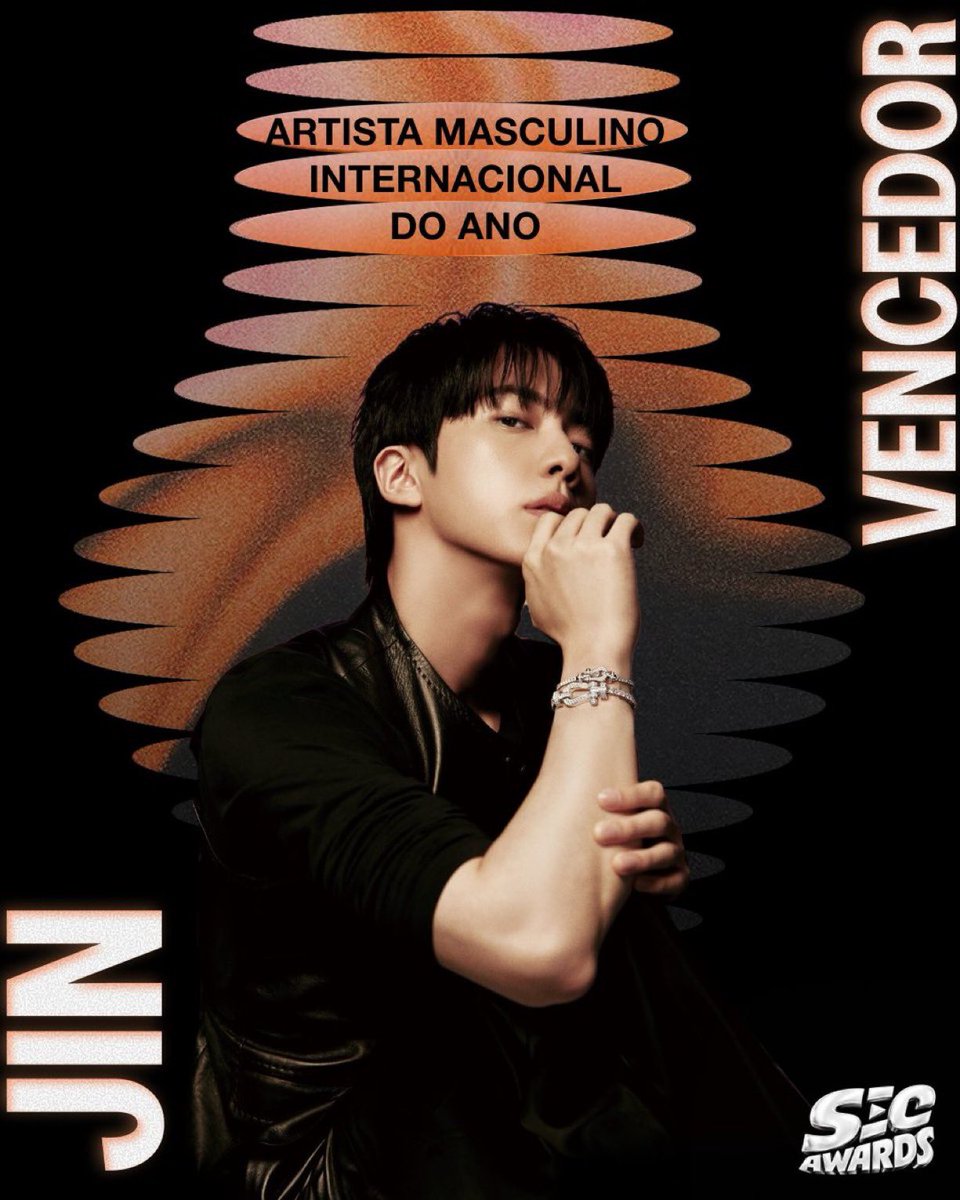 SEOKJINFR's tweet photo. At the 2026 SEC Awards, Jin won all three awards for which he was nominated: 
• International Artist of the Year
• Asian Artist of the Year
• International Song of the Year for “Don’t Say You Love Me”

This incredible achievement reflects his exceptional talent, dedication, and artistry, as well as the love and support of his fans.

CONGRATULATIONS JIN
#방탄소년단진 #JIN #진 #BTSJIN